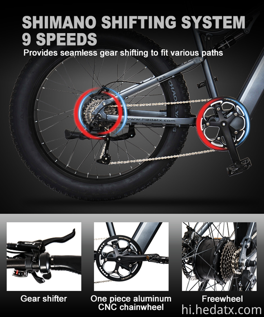 कम कार्बन इलेक्ट्रिक वसा टायर बाइक Low Carbon Electric Fat Tire Bike